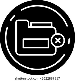 Delete Line vector Icon Design