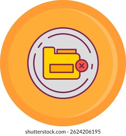 Delete Line vector Icon Design