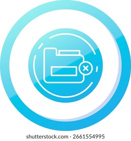 Excluir design de ícone de vetor de linha