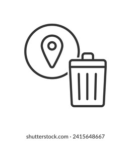 Borrar símbolo del icono de ubicación