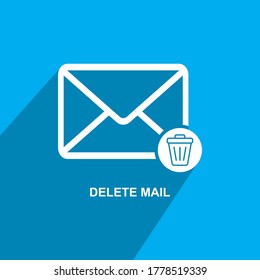 delete mail icon, Business icon vector