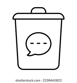Delete Message Icon Design For Personal And Commercial Use.