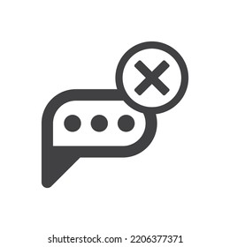 Delete Message Icon Sign Symbol