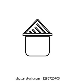 delete paper icon. Simple outline vector of business set for UI and UX, website or mobile application on white background