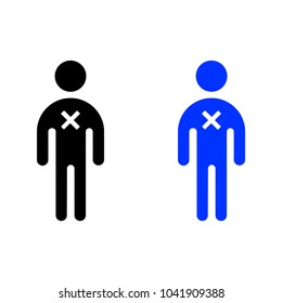 Delete person icon
