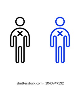 Delete person icon