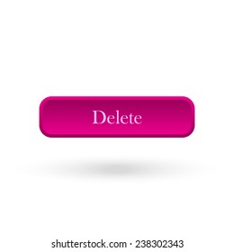 Delete pink vector button for a site