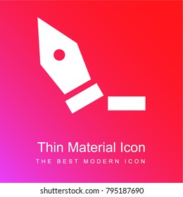 Delete Point red and pink gradient material white icon minimal design