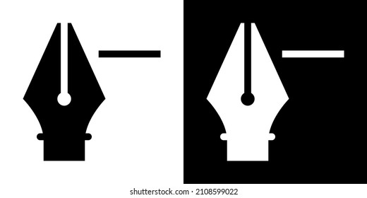 Delete Post. Glyph Icon in White and Black Version.