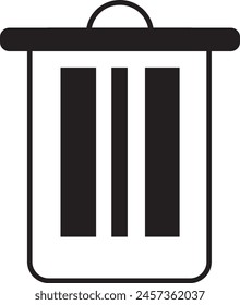 delete recycle bin icon design eps 10