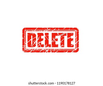 Delete red stamp