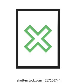 Delete, remove, cancel icon vector image.Can also be used for admin dashboard. Suitable for mobile apps, web apps and print media.