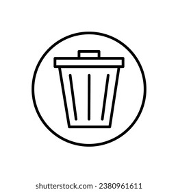 Delete, remove icon. flat liner trendy style illustration on white background..eps
