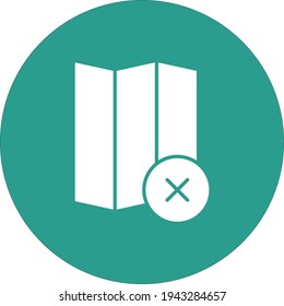 Delete, remove, location, map icon vector image. Can also be used for Navigation. Suitable for use on web apps, mobile apps and print media.