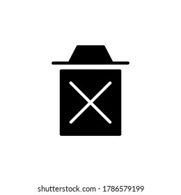 delete, remove and recycle bin icon. application icon. perfect for logo, website, application, presentation and more product. icon design solid style