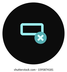delete row line icon, outline vector sign, linear style pictogram isolated on white. Symbol, logo illustration. Editable stroke