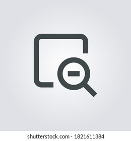 delete search Icon. delete search symbol isolated on Gradient background. Vector Illustration