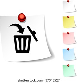 Delete sheet icon. Vector illustration.