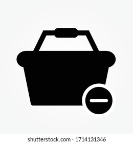 delete shopping icon design vector illustration