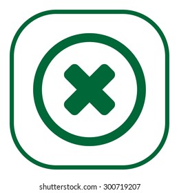 Delete sign, icon. Remove button. Vector