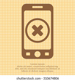 Delete sign, icon. Remove button. Vector