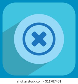Delete sign, icon. Remove button. Vector