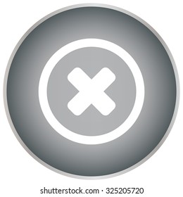 Delete sign, icon. Remove button. Vector