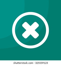 Delete sign, icon. Remove button. Vector
