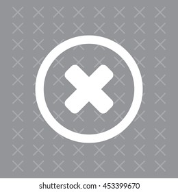 Delete sign, icon. Remove button. Vector