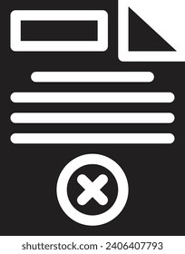Delete single vector line icon