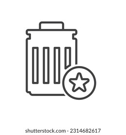 Delete Star Icon Sign Symbol