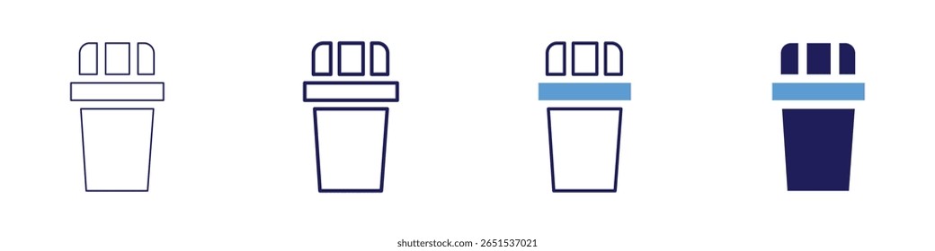 Delete subscription icon in 4 different styles. Thin Line, Line, Bold Line, Duotone. Duotone style. Editable stroke.