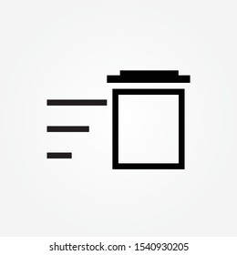 delete sweep line icon design vector illustration