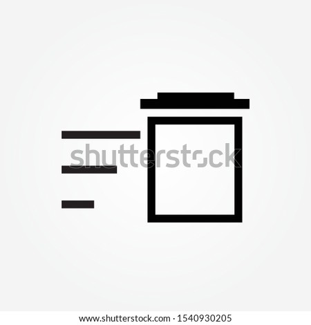 delete sweep line icon design vector illustration