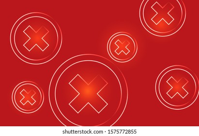 Delete symbol stock vector background