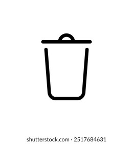 delete, trash bin, garbage icon symbol vector template