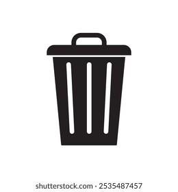 delete trash bin garbage icon vector design isolated background