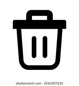 delete, trash bin, garbage icon symbol template collection