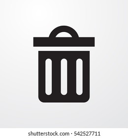 delete trash bin icon illustration isolated vector sign symbol