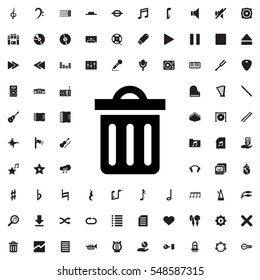 delete trash bin icon illustration isolated vector sign symbol