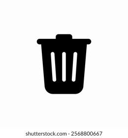 delete trash bin icon sign vector