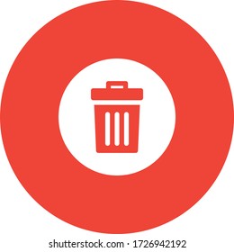 Icono del botón Vector Borrar / Trash Can / Reciclar / Basura