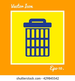 Delete, Trash Can, Recycle Bin Icon. Eps-10.