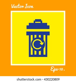 Delete, Trash Can, Recycle Bin Icon. Eps-10.