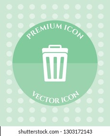 Delete or Trashcan Icon for Web, Applications, Software & Graphic Designs.