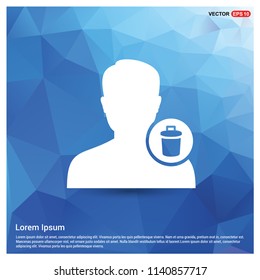 Delete user icon. - Free vector icon