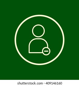 delete user icon. vector eps10 icon

