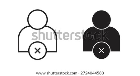 Delete user icons logo design, Pictogram Icons