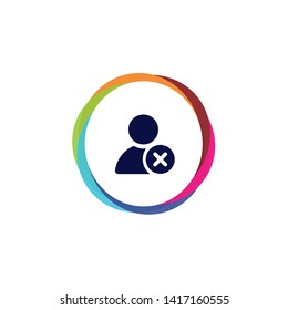Delete User - Vector App Icon