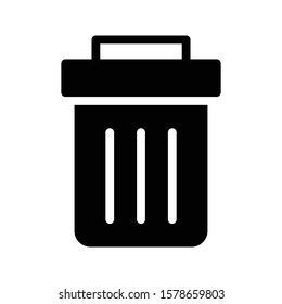 delete vector glyph flat icon 